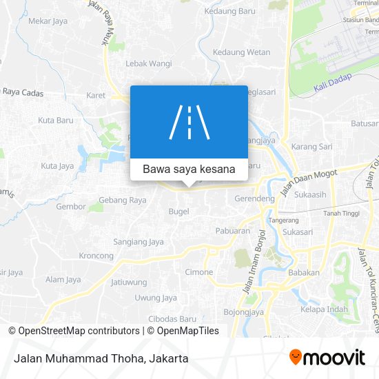 Peta Jalan Muhammad Thoha