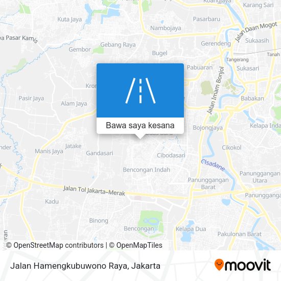 Peta Jalan Hamengkubuwono Raya
