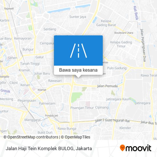 Peta Jalan Haji Tein Komplek BULOG