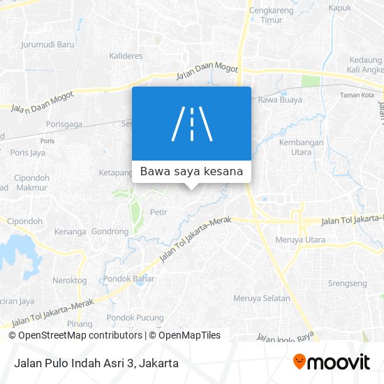 Peta Jalan Pulo Indah Asri 3