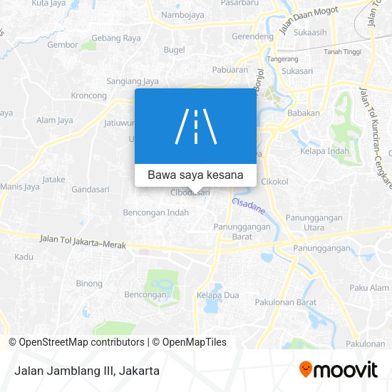 Peta Jalan Jamblang III