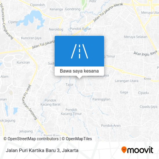 Peta Jalan Puri Kartika Baru 3