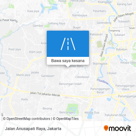 Peta Jalan Anusapati Raya
