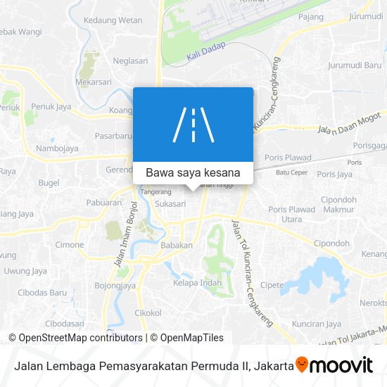 Peta Jalan Lembaga Pemasyarakatan Permuda II