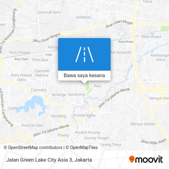 Peta Jalan Green Lake City Asia 3