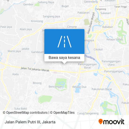 Peta Jalan Palem Putri III