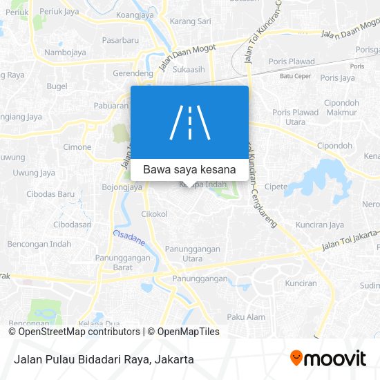 Peta Jalan Pulau Bidadari Raya