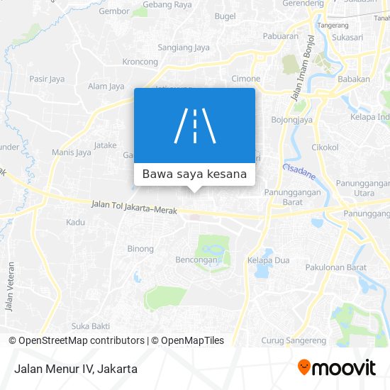 Peta Jalan Menur IV