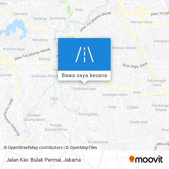 Peta Jalan Kav. Bulak Permai