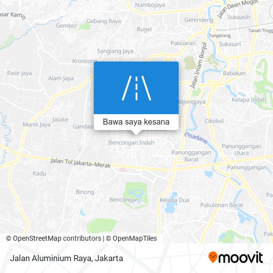 Peta Jalan Aluminium Raya