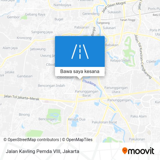Peta Jalan Kavling Pemda VIII