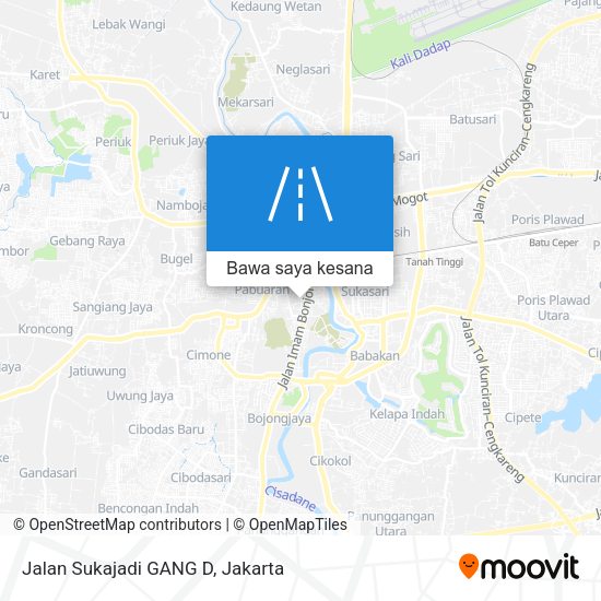 Peta Jalan Sukajadi GANG D