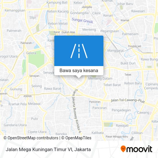 Peta Jalan Mega Kuningan Timur VI