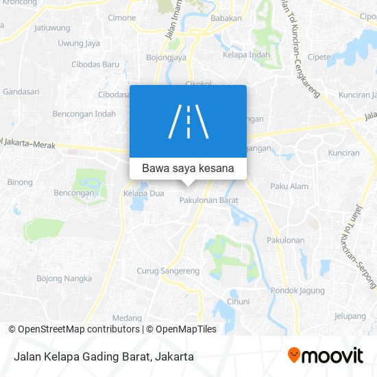 Peta Jalan Kelapa Gading Barat