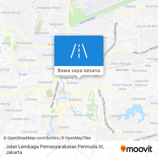 Peta Jalan Lembaga Pemasyarakatan Permuda III