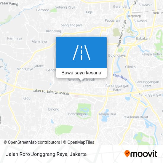Peta Jalan Roro Jonggrang Raya