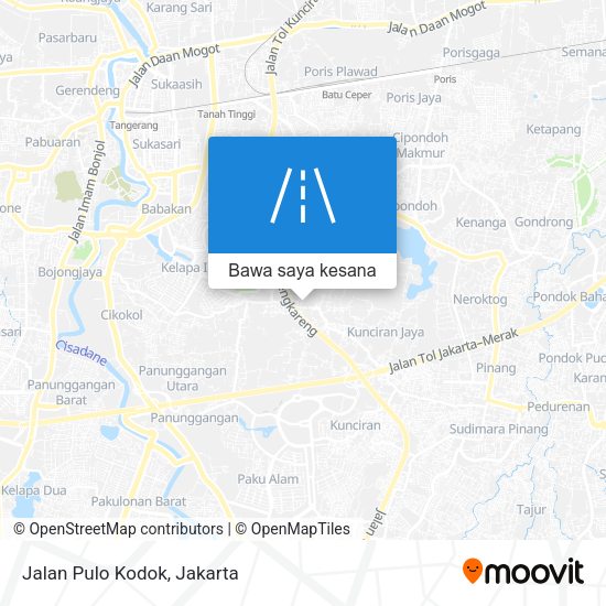 Peta Jalan Pulo Kodok