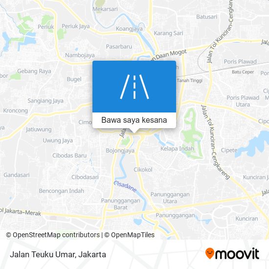 Peta Jalan Teuku Umar