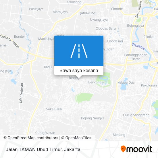 Peta Jalan TAMAN Ubud Timur