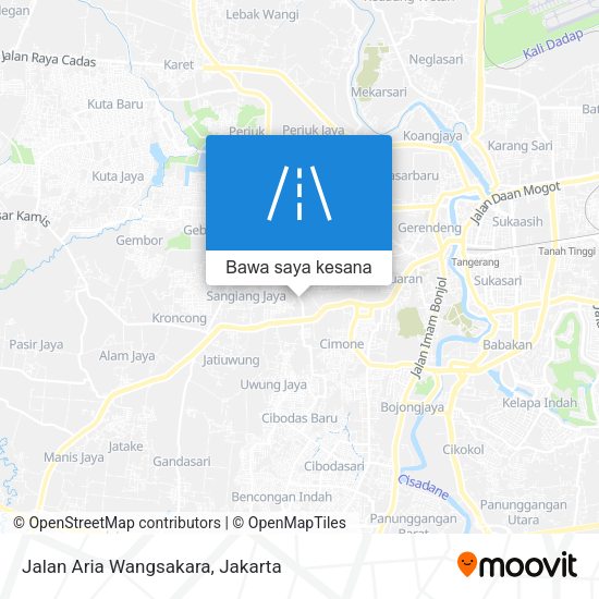 Peta Jalan Aria Wangsakara