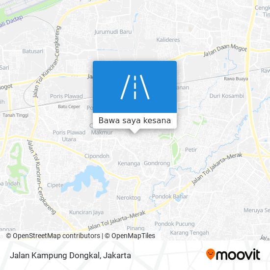 Peta Jalan Kampung Dongkal