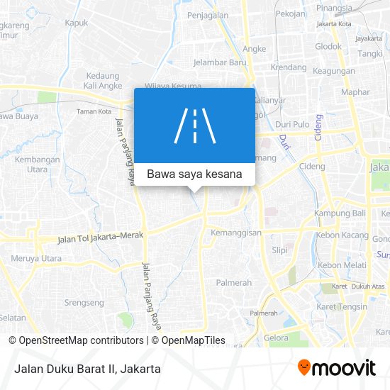 Peta Jalan Duku Barat II
