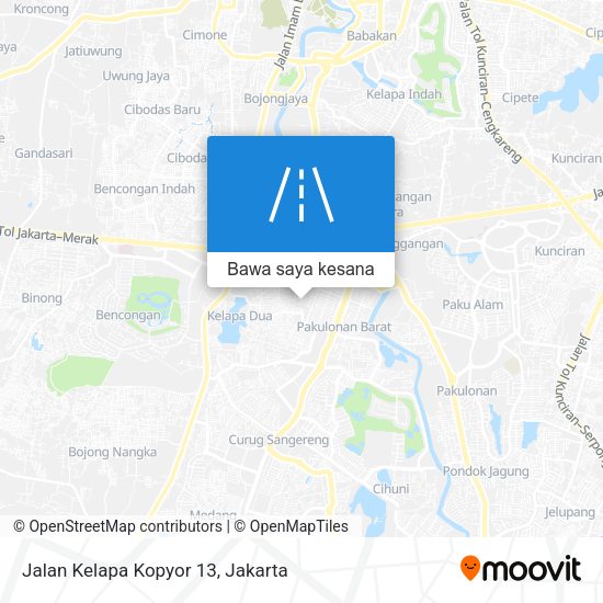 Peta Jalan Kelapa Kopyor 13