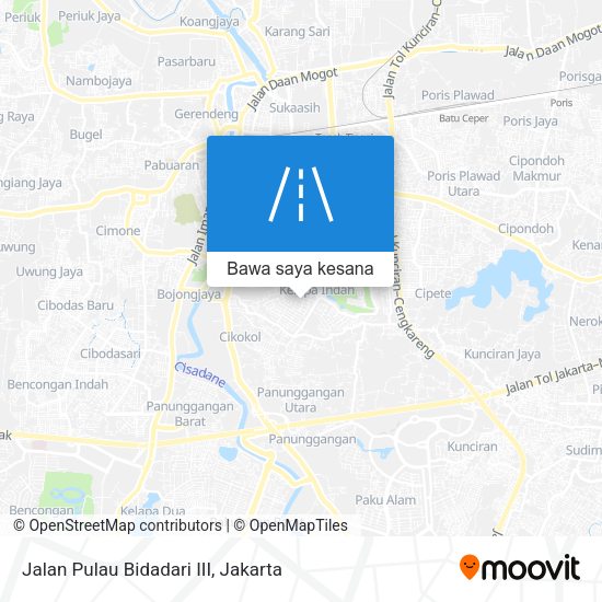 Peta Jalan Pulau Bidadari III