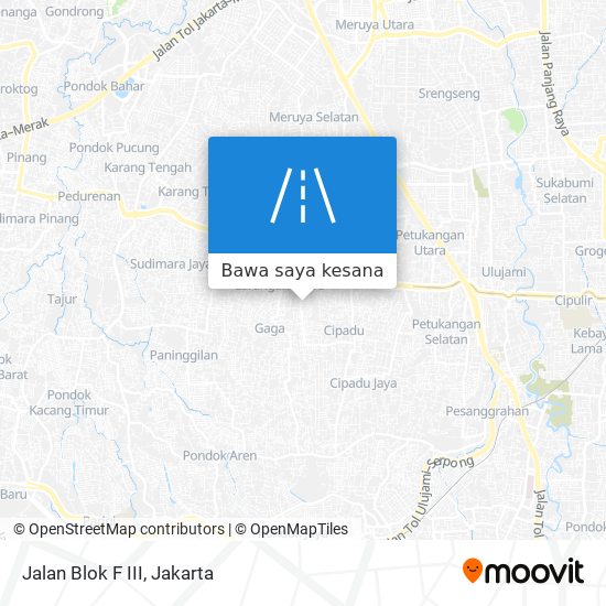 Peta Jalan Blok F III