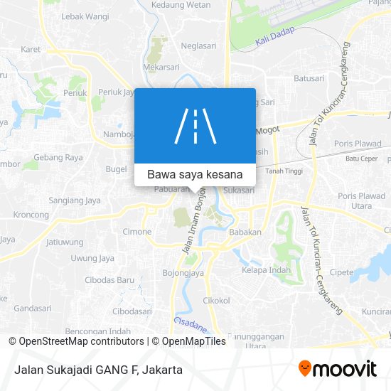 Peta Jalan Sukajadi GANG F