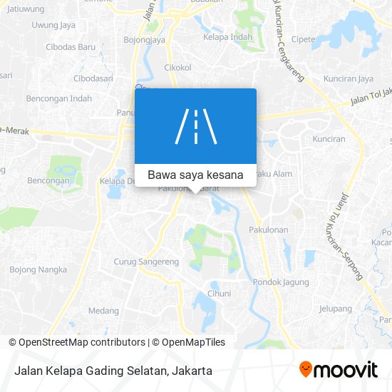 Peta Jalan Kelapa Gading Selatan