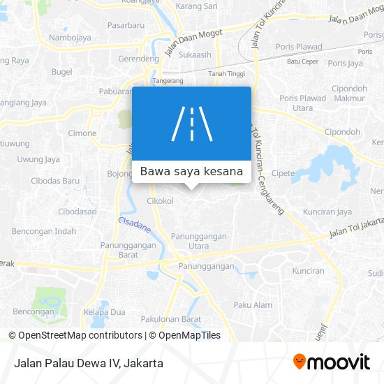 Peta Jalan Palau Dewa IV