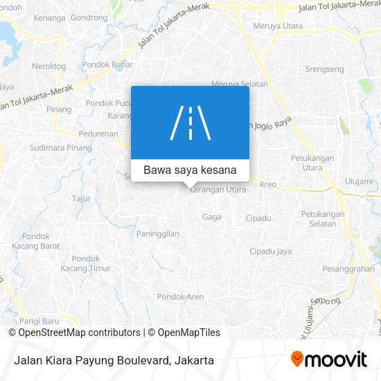 Peta Jalan Kiara Payung Boulevard