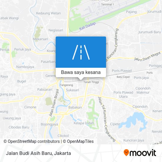 Peta Jalan Budi Asih Baru