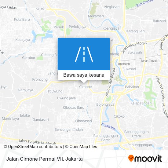 Peta Jalan Cimone Permai VII