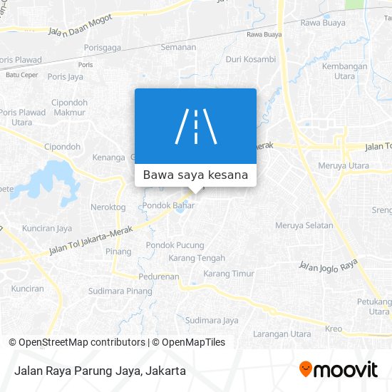 Peta Jalan Raya Parung Jaya