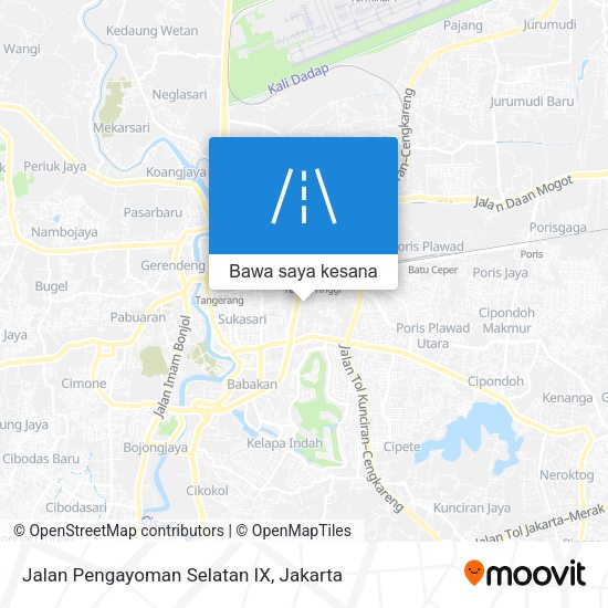 Peta Jalan Pengayoman Selatan IX
