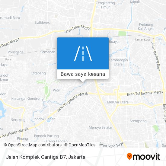 Peta Jalan Komplek Cantiga B7