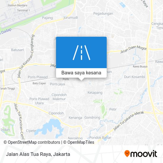 Peta Jalan Alas Tua Raya