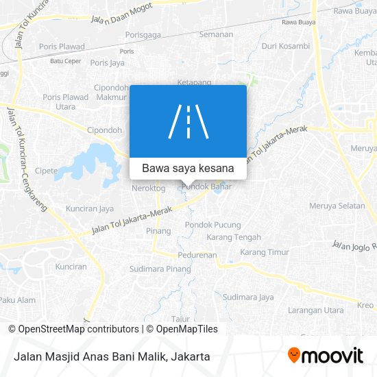 Peta Jalan Masjid Anas Bani Malik