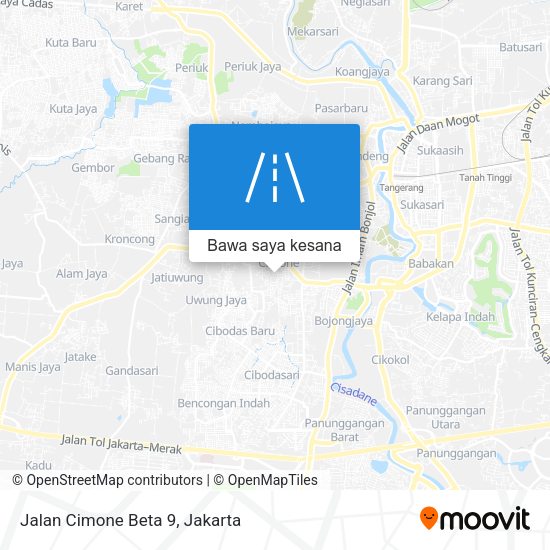 Peta Jalan Cimone Beta 9