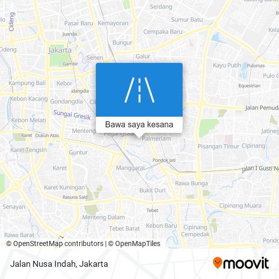 Peta Jalan Nusa Indah