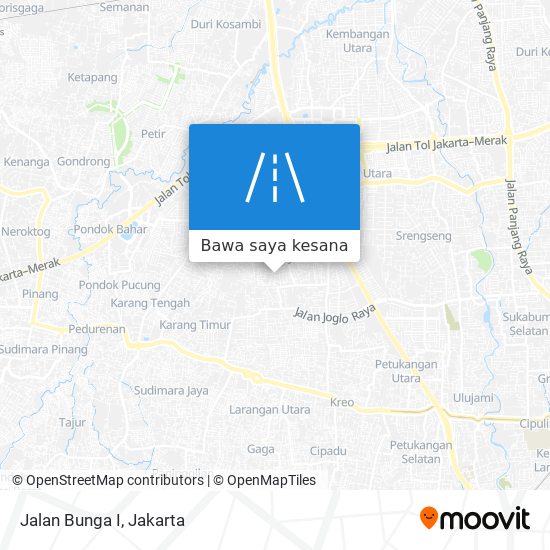 Peta Jalan Bunga I