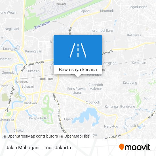 Peta Jalan Mahogani Timur