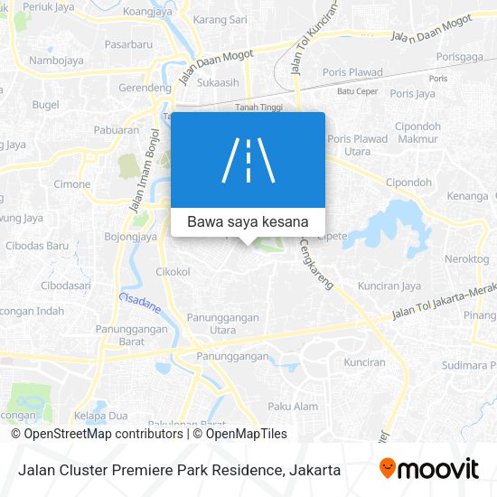 Peta Jalan Cluster Premiere Park Residence