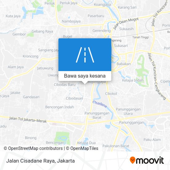 Peta Jalan Cisadane Raya