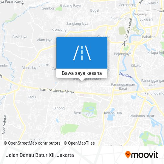 Peta Jalan Danau Batur XII