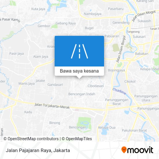 Peta Jalan Pajajaran Raya