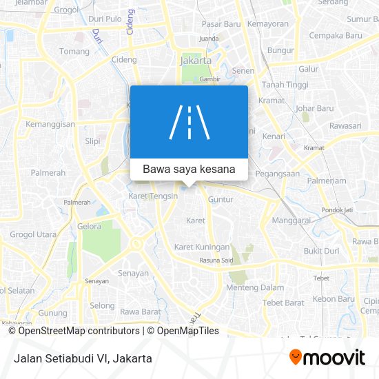 Peta Jalan Setiabudi VI