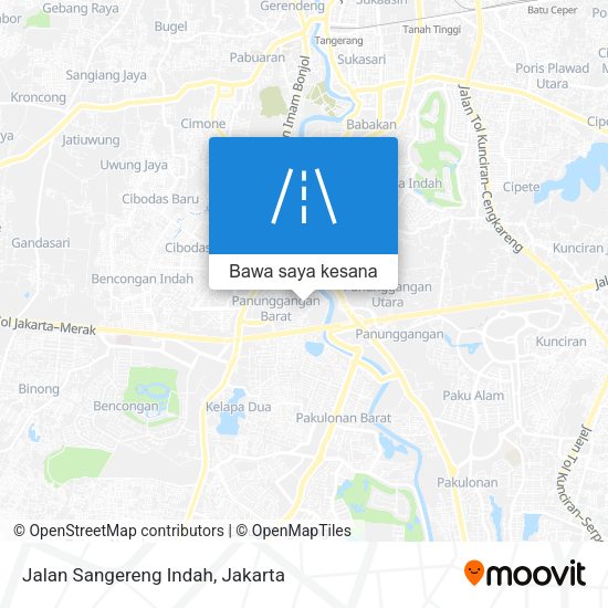 Peta Jalan Sangereng Indah